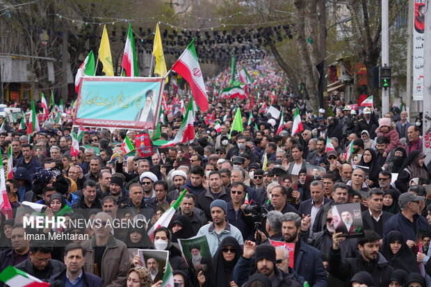 حضور با شکوه مردم کرمانشاه در روز قدس