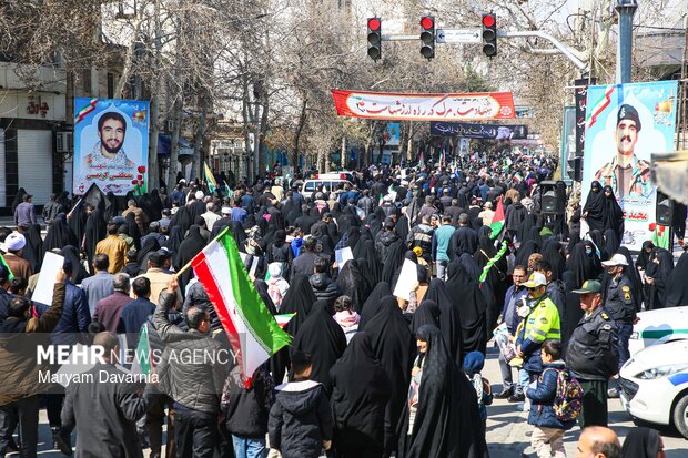 راهپیمایی روز قدس در بجنورد