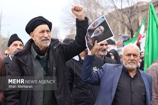 برگزاری مراسم روز قدس در روستاهای اطراف کاشان