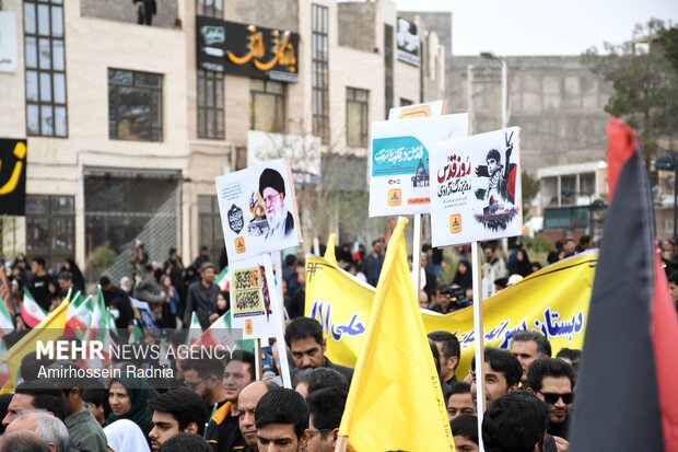 راهپیمایی روز قدس در بیرجند