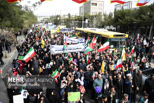 راهپیمایی روز قدس در بیرجند