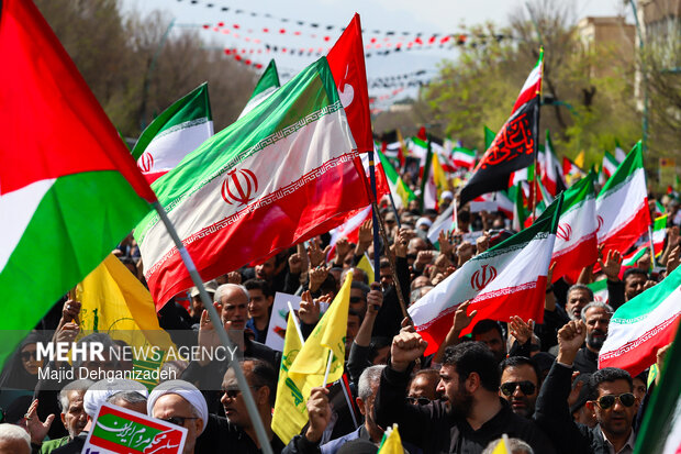 راهپیمایی روز قدس در یزد