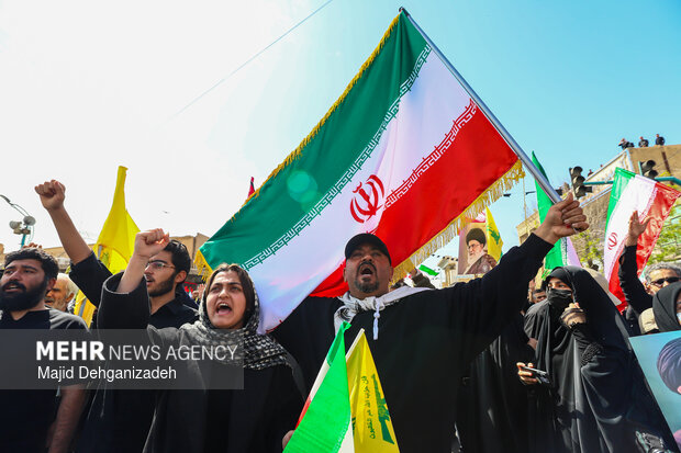 راهپیمایی روز قدس در یزد