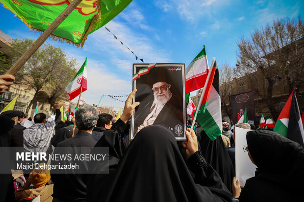 راهپیمایی روز قدس در یزد