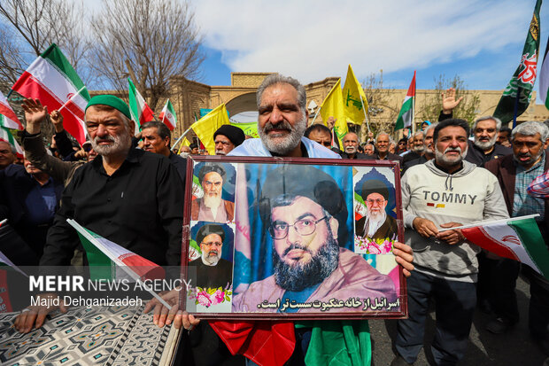 راهپیمایی روز قدس در یزد