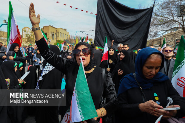 راهپیمایی روز قدس در یزد