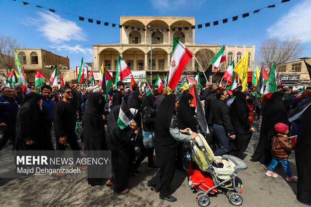 راهپیمایی روز قدس در یزد