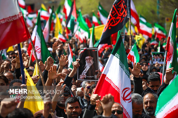 راهپیمایی روز قدس در یزد