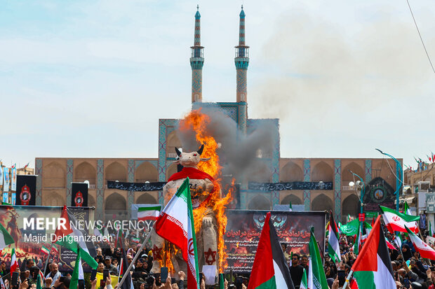 راهپیمایی روز قدس در یزد