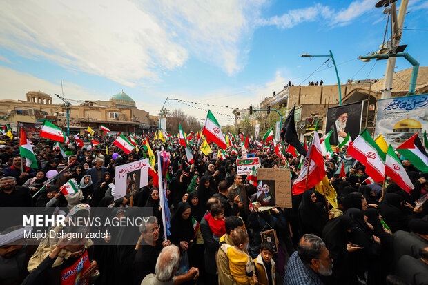 راهپیمایی روز قدس در یزد