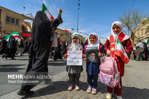 راهپیمایی روز قدس در یزد