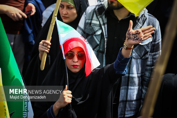 راهپیمایی روز قدس در یزد