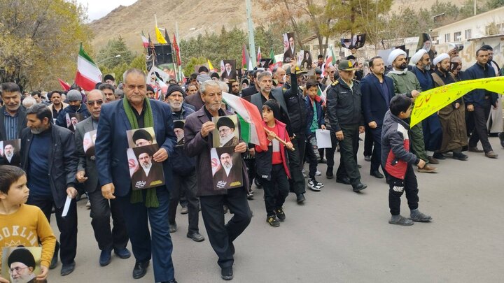 راهپیمایی باشکوه مردم شهرستان کوهبنان در روزجهانی قدس