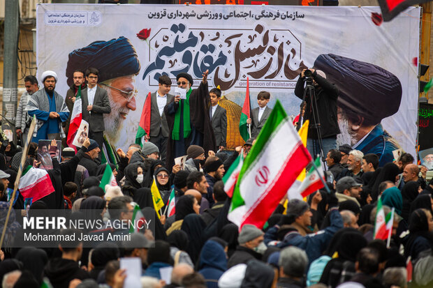 راهپیمایی روز قدس در قزوین
