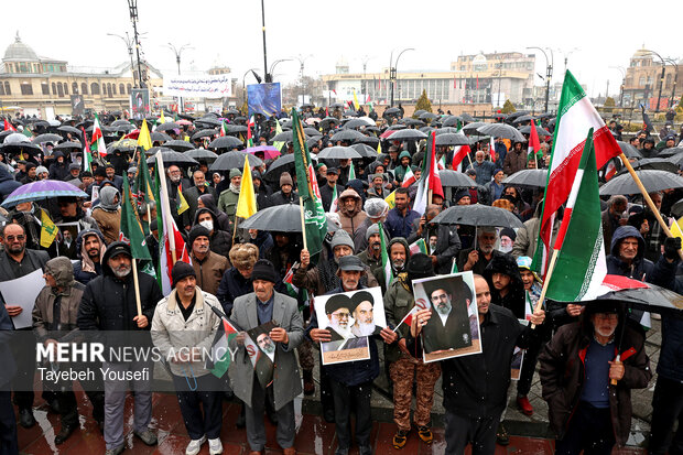 راهپیمایی روز قدس در همدان