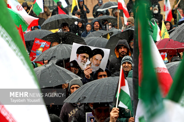 راهپیمایی روز قدس در همدان