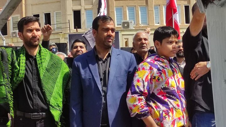 حماسه حضور در حمایت از فلسطین در شهر بم رقم خورد