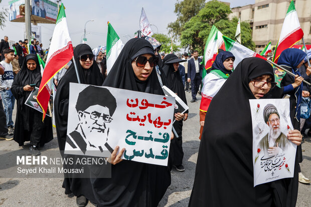 راهپیمایی روز قدس در اهواز