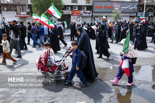 راهپیمایی روز قدس در اهواز