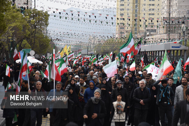راهپیمایی روز قدس در مشهد