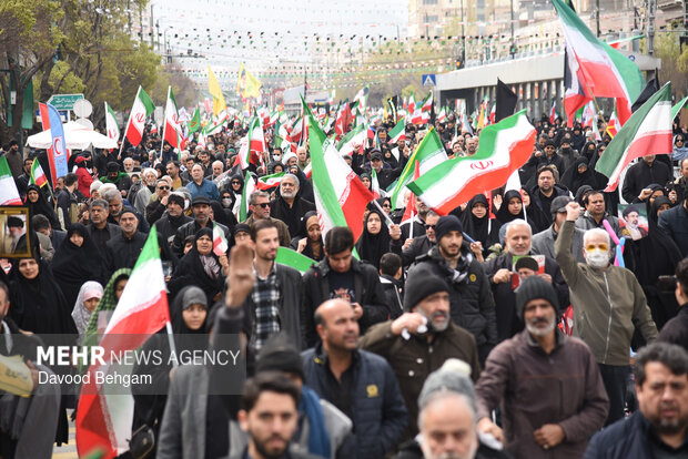تجلیل  از حضور باشکوه و مقتدرانه میلیون‌ها ایرانی در روز قدس