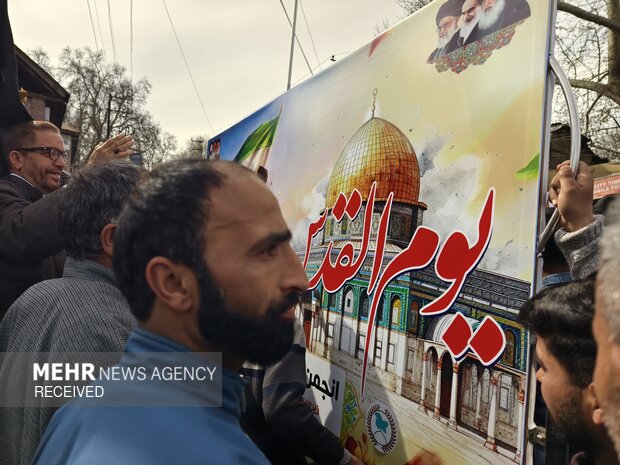راهپیمایی روز قدس در کشمیر 