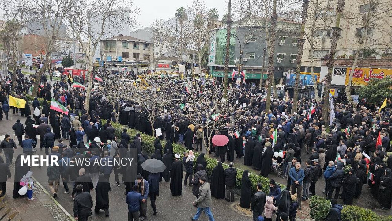 گزارش میدانی خبرنگار مهر از حال و هوای رشت در روز قدس