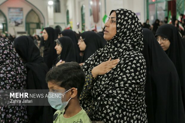 تشییع و تدفین سه شهید اقتدار جنگ رمضان در شهر بندرعباس