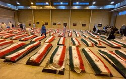 وصول جثامين 84 شهيداً من فرقاطة "دنا" الايرانية