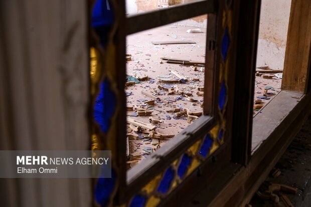 آثار تجاوز آمریکایی - صهیونی به بناهای تاریخی سنندج