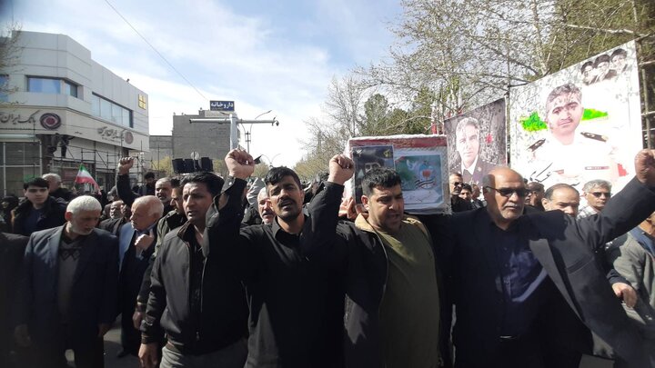 تشییع پیکر مطهر سردار شهید غلامرضا محمد زاده در کاشمر