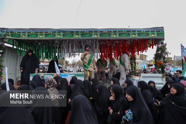 تشییع پیکر شهدای تجاوز آمریکایی - صهیونی در اراک