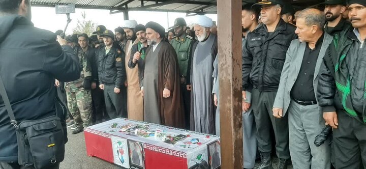 پیکر شهید «محمدامین بختیاری» در ازنا تشییع شد