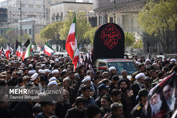 تشییع پیکر مطهر سردار «محمد شیرازی» در مشهد
