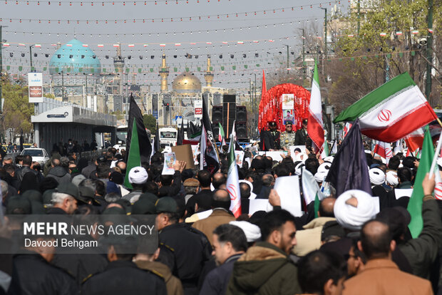 تشییع پیکر مطهر سردار «محمد شیرازی» در مشهد