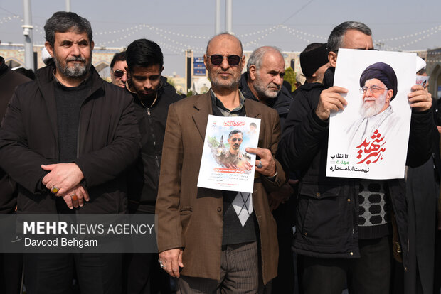 تشییع پیکر مطهر سردار «محمد شیرازی» در مشهد