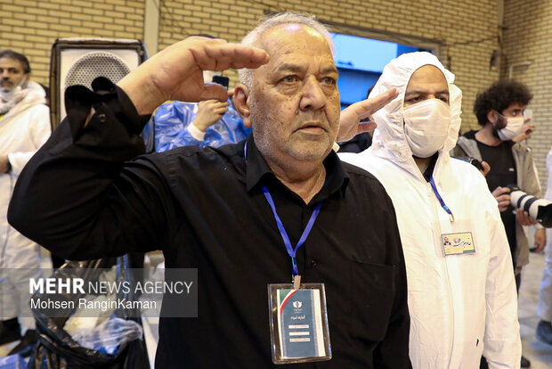 ورود پیکر شهدای ناو دنا به معراج شهدا بهشت زهرا (س)