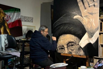 نقاشی جدید علی میرفتاح؛ با همه ناتوانی‌ام فریاد می‌زنم جانم فدای ایران