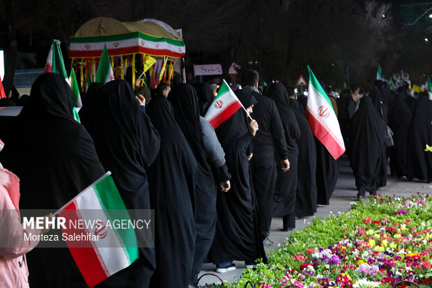 تشییع پیکر شهید «سجاد نادری زانیانی» در شهرکرد