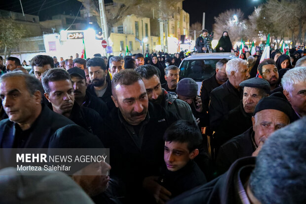 تشییع پیکر شهید «سجاد نادری زانیانی» در شهرکرد