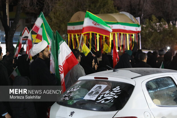 تشییع پیکر شهید «سجاد نادری زانیانی» در شهرکرد