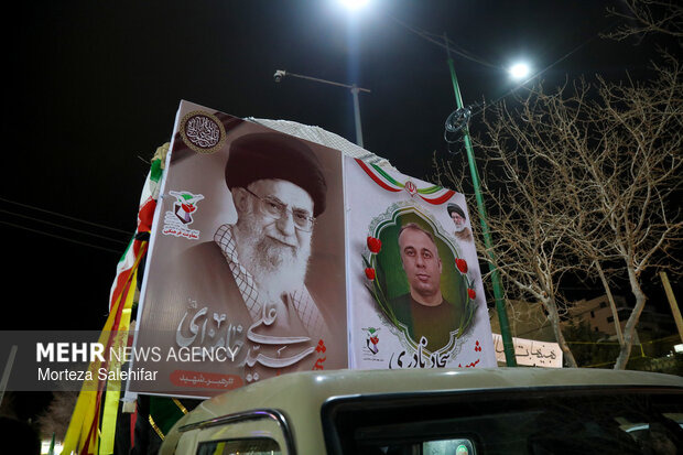 تشییع پیکر شهید «سجاد نادری زانیانی» در شهرکرد
