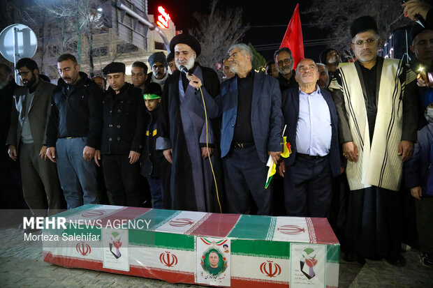 تشییع پیکر شهید «سجاد نادری زانیانی» در شهرکرد
