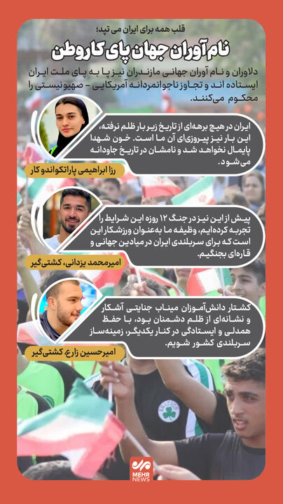 اینفوگرافیک؛ نام آوران جهان پای کار ایران ایستادند