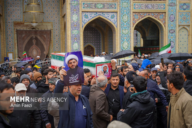 تشییع 5 شهید مدافع وطن در شیراز