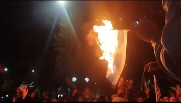بروجردی‌ها پرچم اسرائیل را در چهارشنبه‌سوری آتش زدند