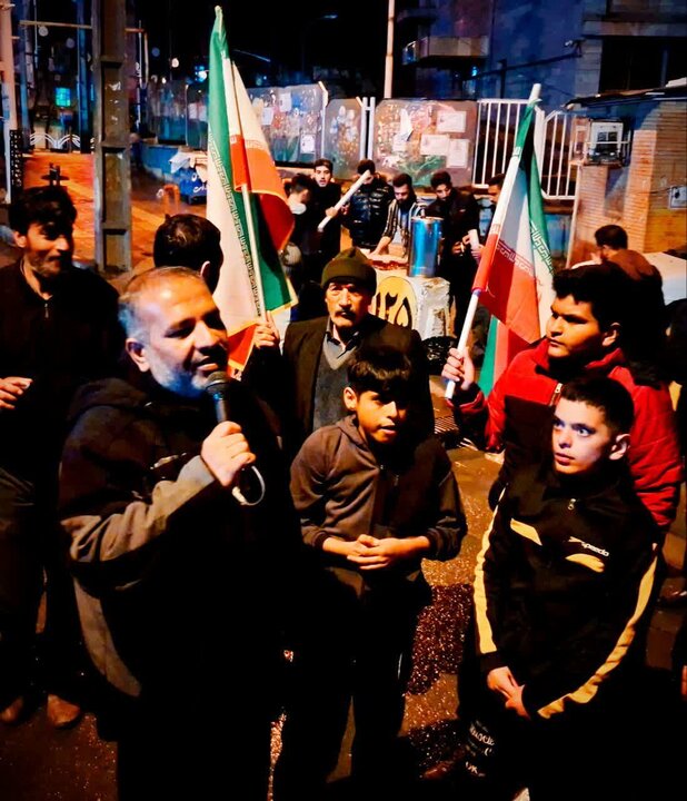 تجمع مردم عزادار و انقلابی کامیاران