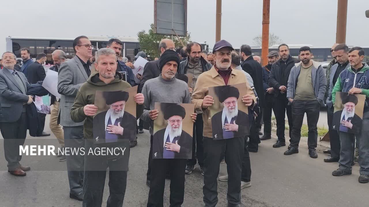 خونخواهی جامعه کار و کارگری رشت در سوگ امام شهید خونخواهی جامعه کار و کارگری رشت در سوگ امام شهید