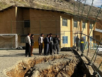 وقوع رانش زمین در شهر اورامان‌تخت
