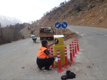 نقطه حادثه‌خیز «آبسرده – عزیزآباد» ایمن‌سازی شد